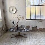 90s coffee table with Agate stone effect.