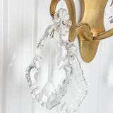 Pair of wall sconces in bronze and crystal – Empire Style – MG