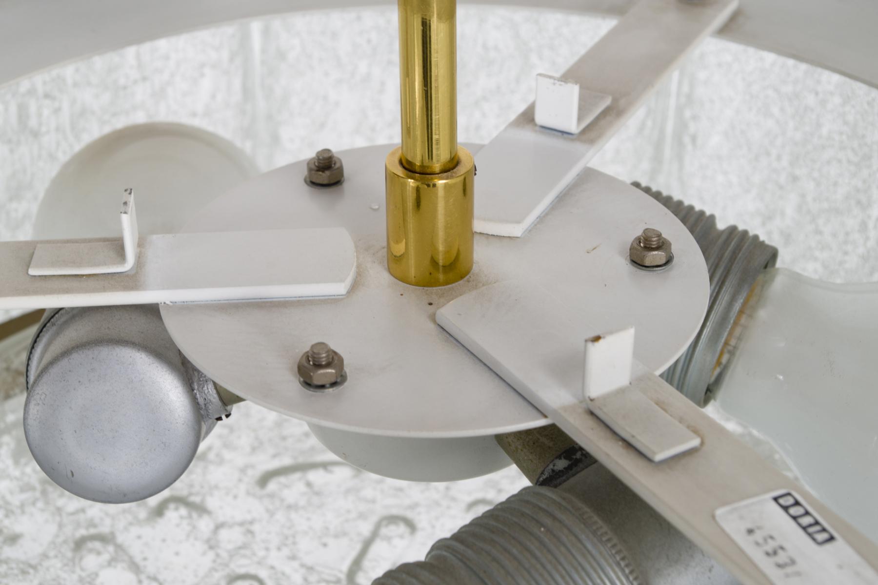 Doria iced glass chandelier