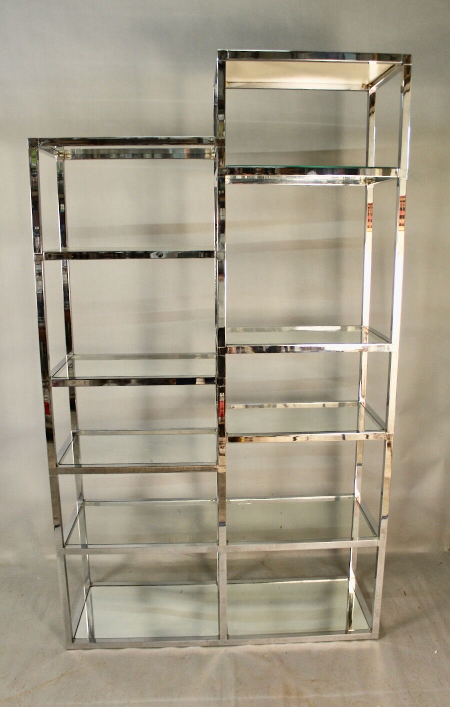70s chrome shelf