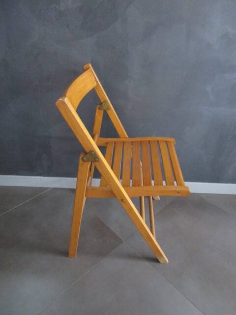 Antique wooden folding chair