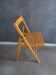 Antique wooden folding chair