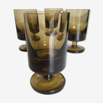 Set de 4 verres rouleau 1970