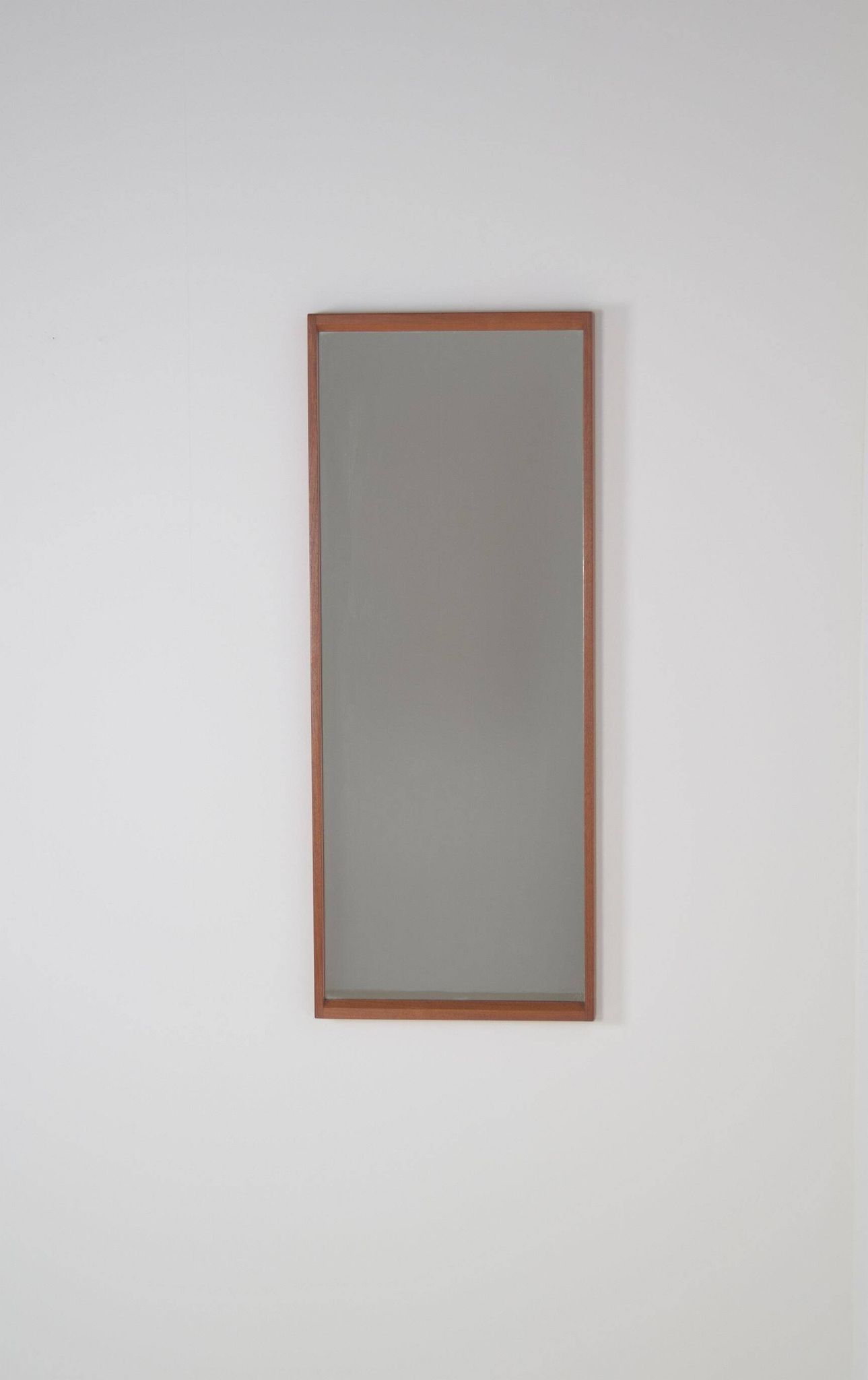 Danish teak mirror by Kai Kristiansen for Aksel Kjersgaard, 1960s