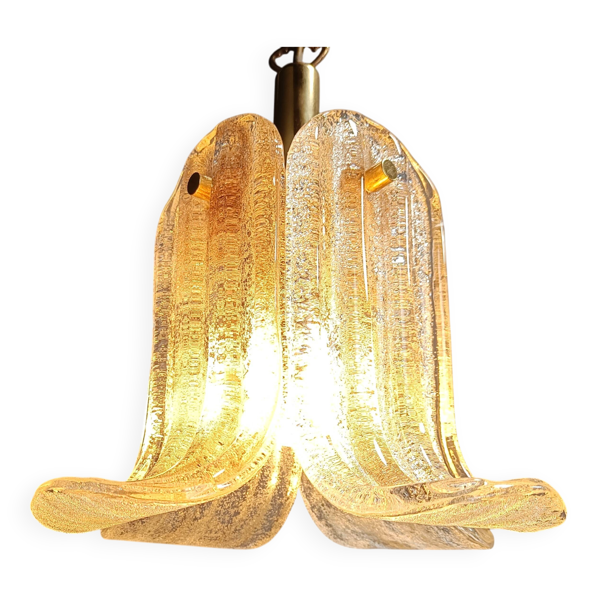 Vintage pendant light by Glashutte limburg, 1960s