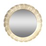 Miroir rond lumineux des années 70.