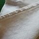 10 old damask linen napkins with monogram