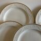 Set of 7 neo-classical plates directoire fine earthenware from Gien 19th