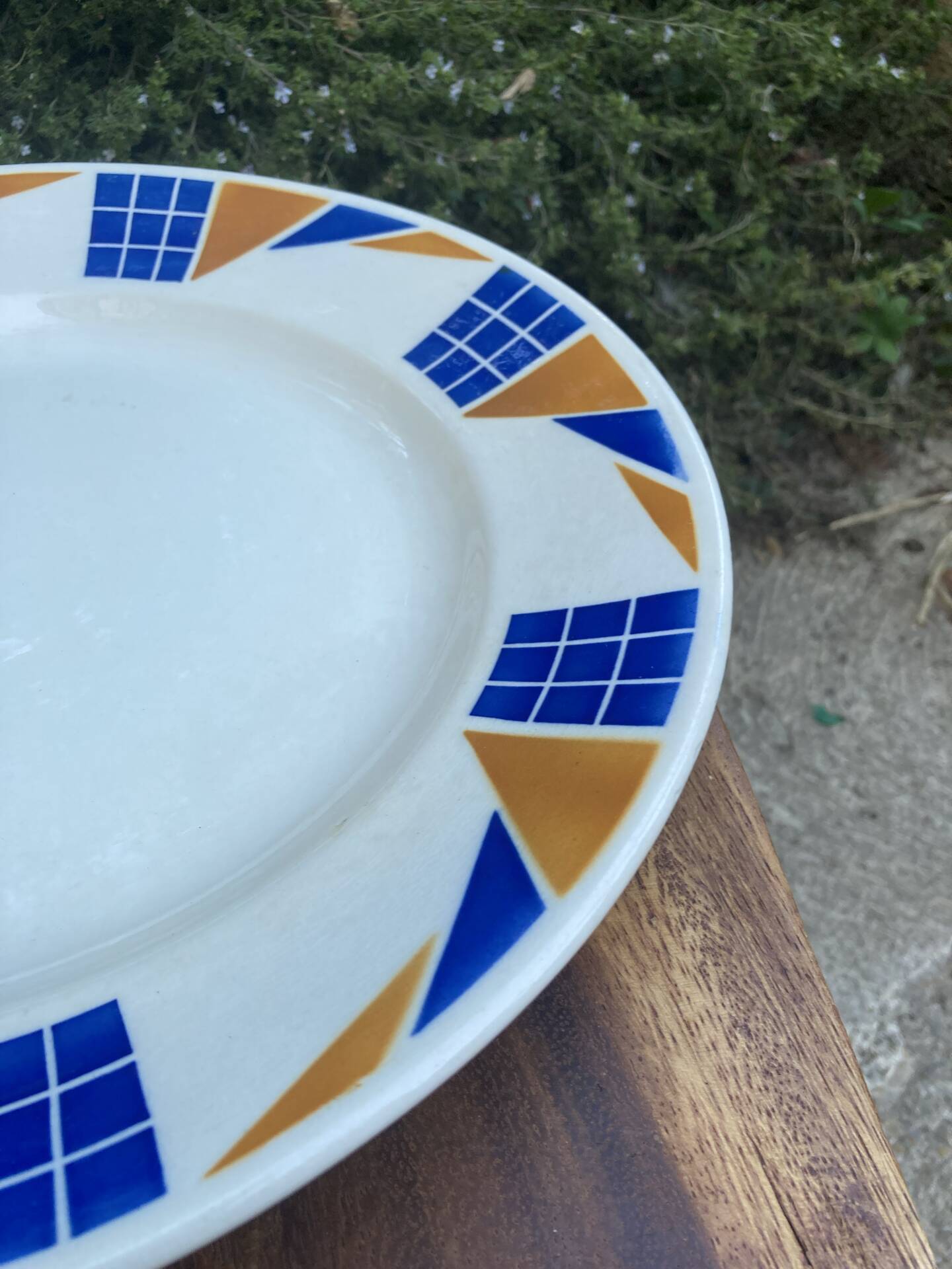 Assiettes de service Badonviller Congo