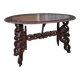 Asian table, mid-height, made of exotic wood.