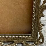Italian gold metal frame on stand