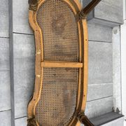 Superb salon bench (basket model) in Louis XVI style.