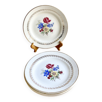 6 assiettes plates Sarreguemines