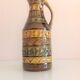 Polychrome ceramic soliflore vase by Bay Keramik / vintage 60s-70s