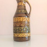 Polychrome ceramic soliflore vase by Bay Keramik / vintage 60s-70s
