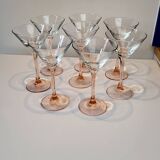 Verres à coctel rose