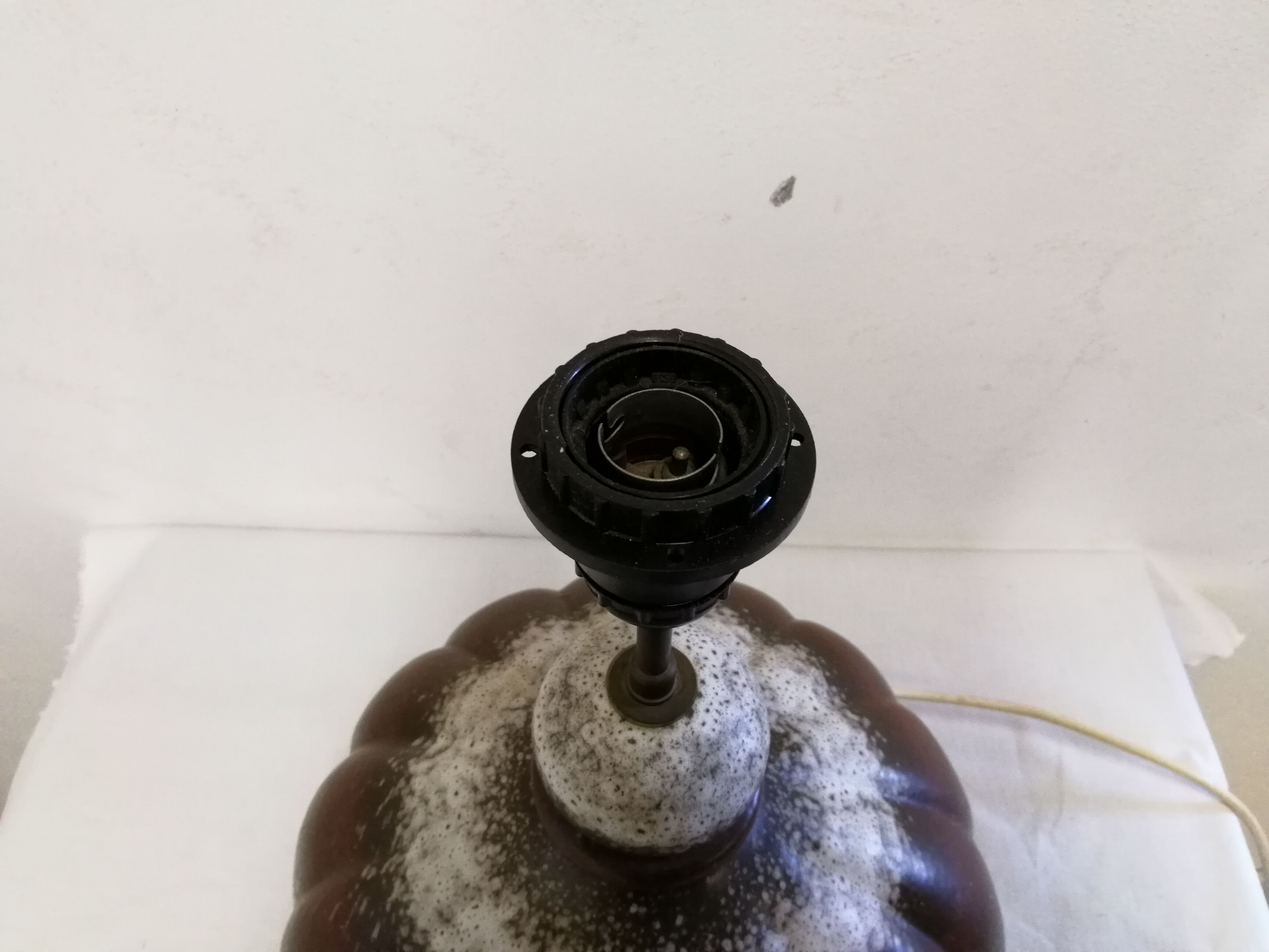 Vintage stoneware lamp base