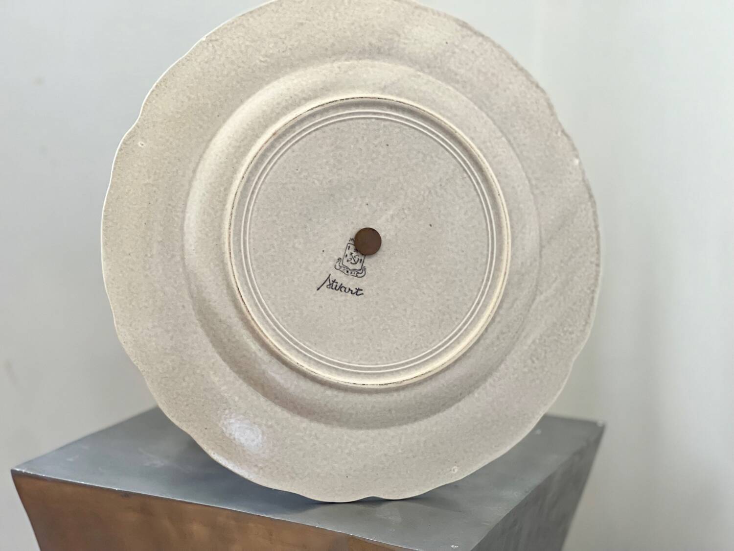 Pornic earthenware display stand.