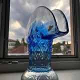 Vase en verre d'art, style années 1960 - Tchécoslovaquie