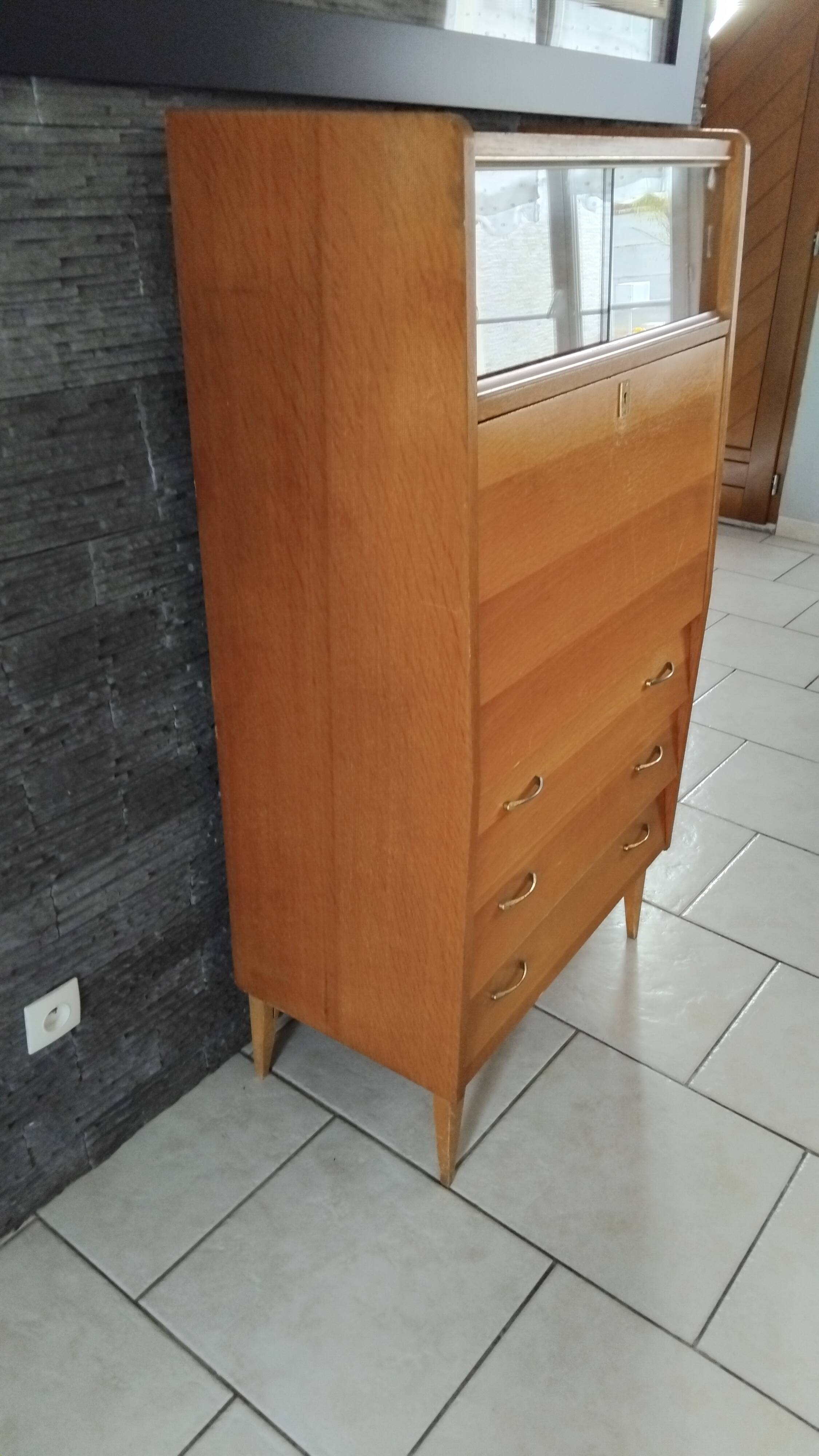 Secrétaire vintage année 50 60