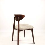 2 Scandinavian herringbone dining chairs