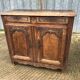 Antique Louis XV style solid oak sideboard with 2 drawers and 2 doors