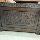 Asian style low furniture carved in solid wood