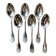 6 large Christofle silver-plated spoons with shell decoration.