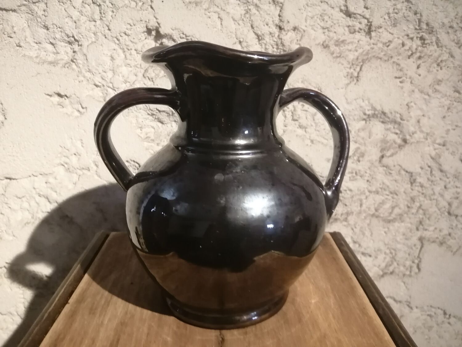 Vase dieulefit, tin enamel