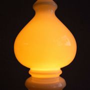 Vintage Czechoslovak Bishop Glass Lamp by Ivan Jakeš, 1970s