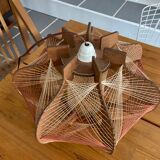 Wooden suspension and vintage wire