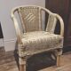 Chaise enfant en rotin et osier