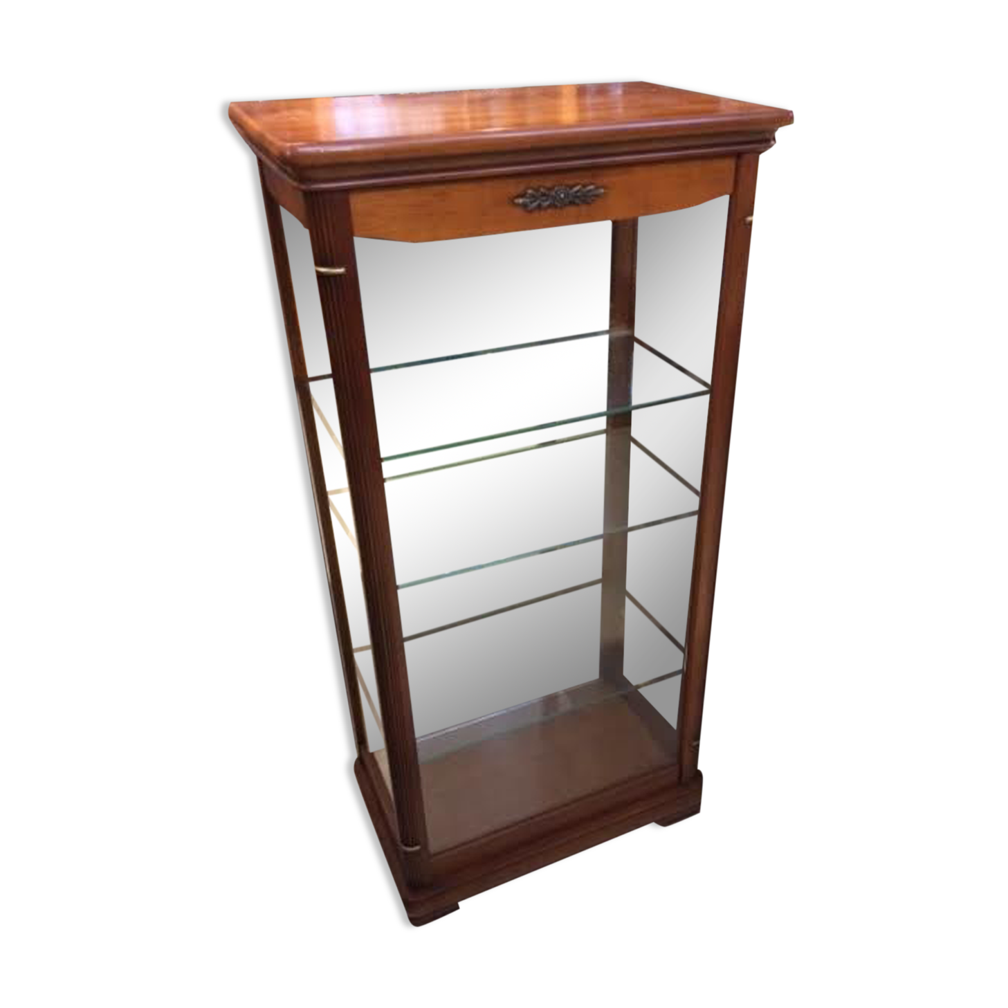 Cherry wood window 3 glazed faces