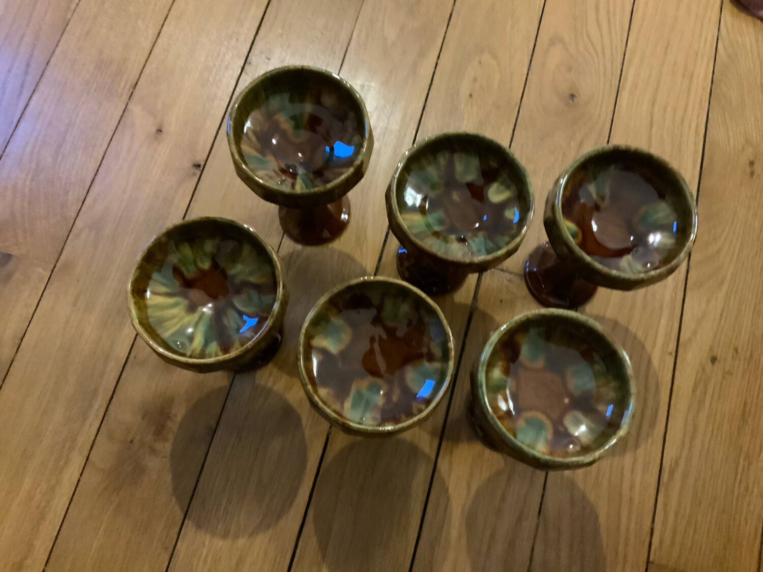 Ceramic ice cream cups