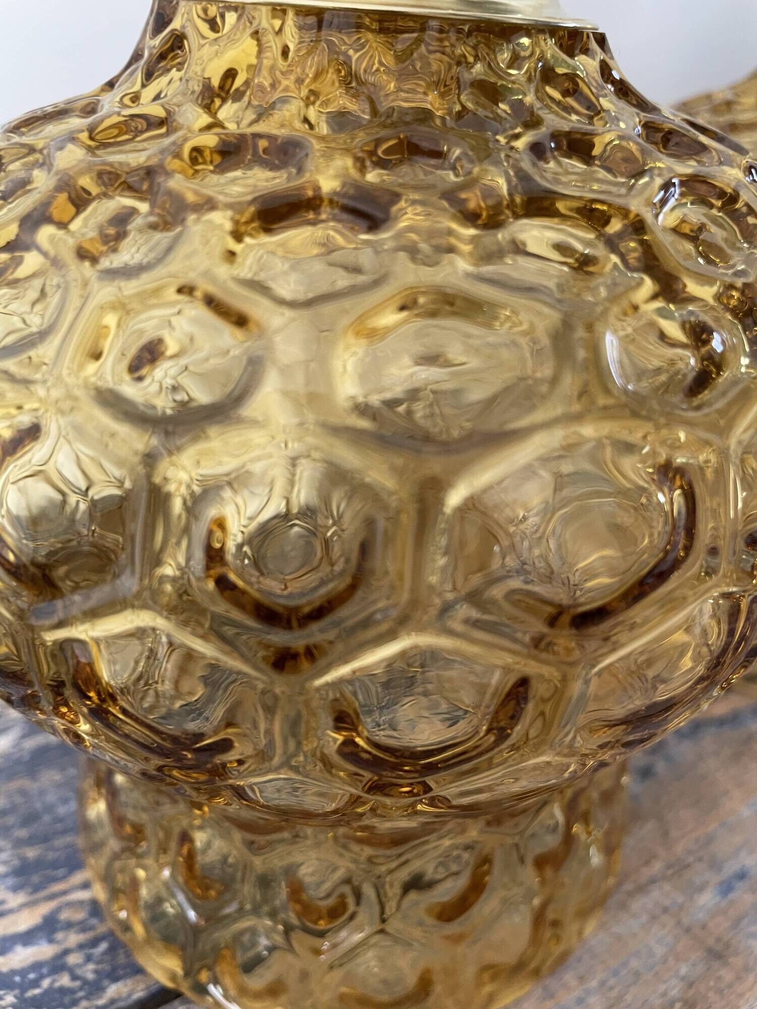 Set of two new electrified bubble glass sconces