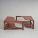 Wooden Yin Yang style coffee table