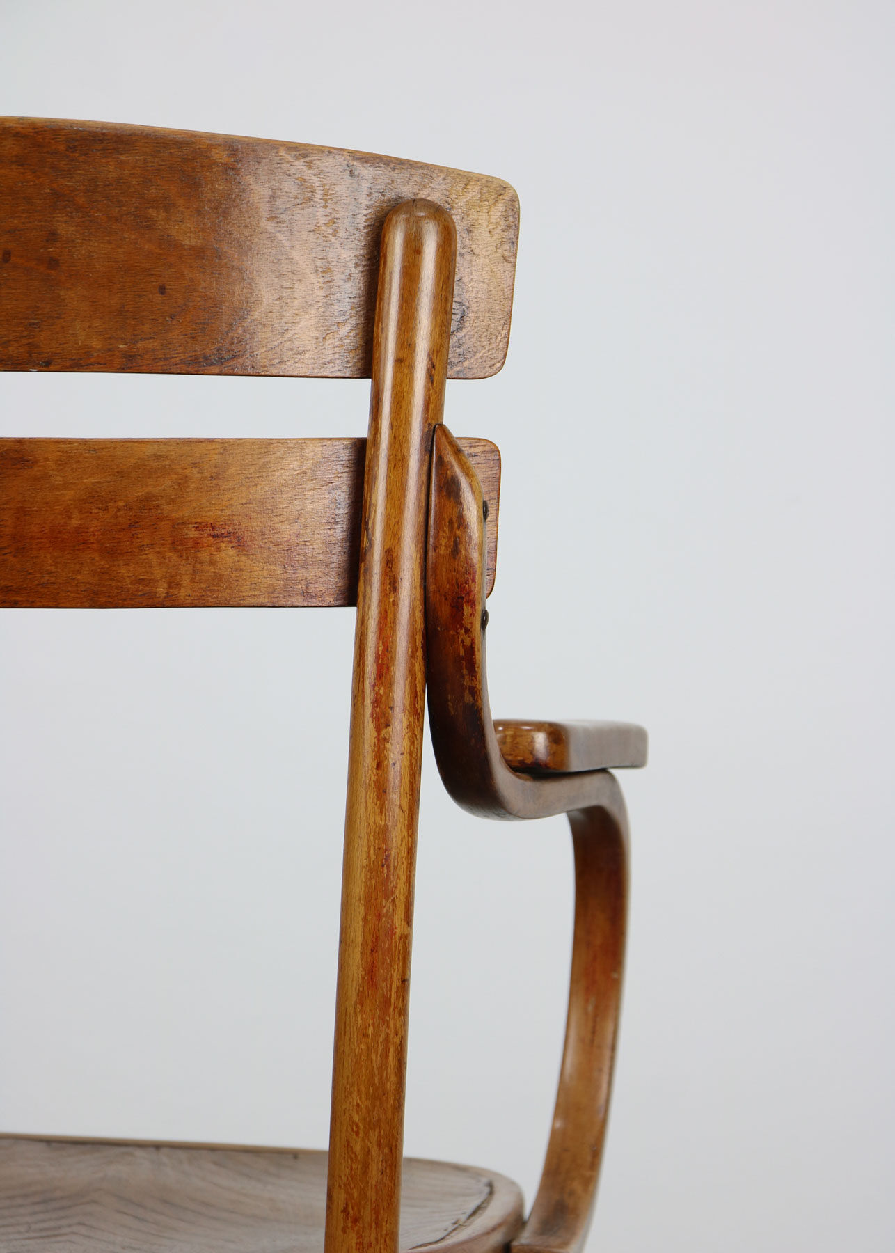 Antique bentwood armchair