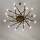 Holywood Regency Brass Chandelier