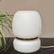 Lampe a poser tchèque en opaline blanche et laiton 1960
