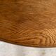 Table ronde de ferme en chêne massif vintage