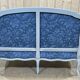 Louis XV style sofa from the 70s in beech, feather seat cushions