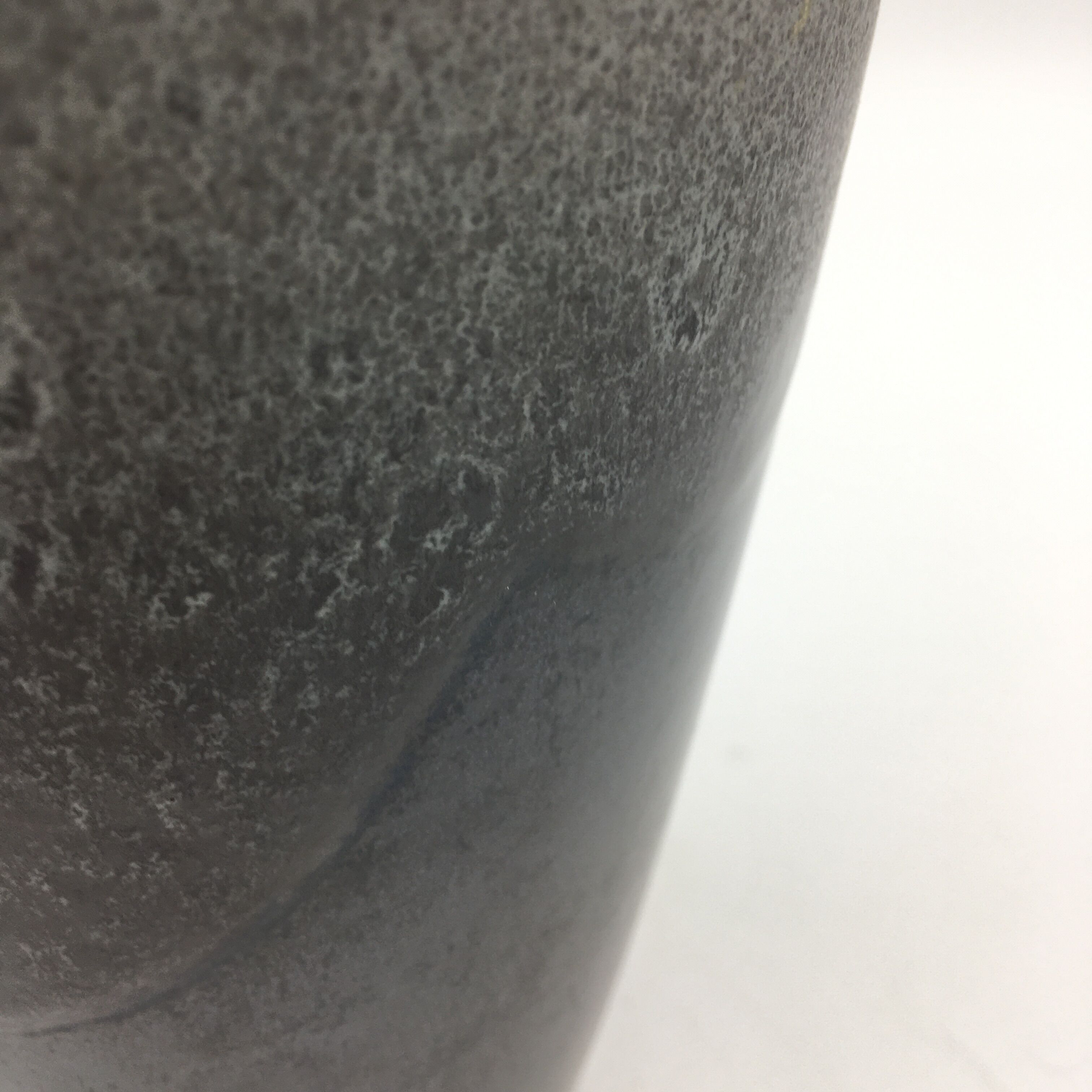 Brown and light grey ceramic vase