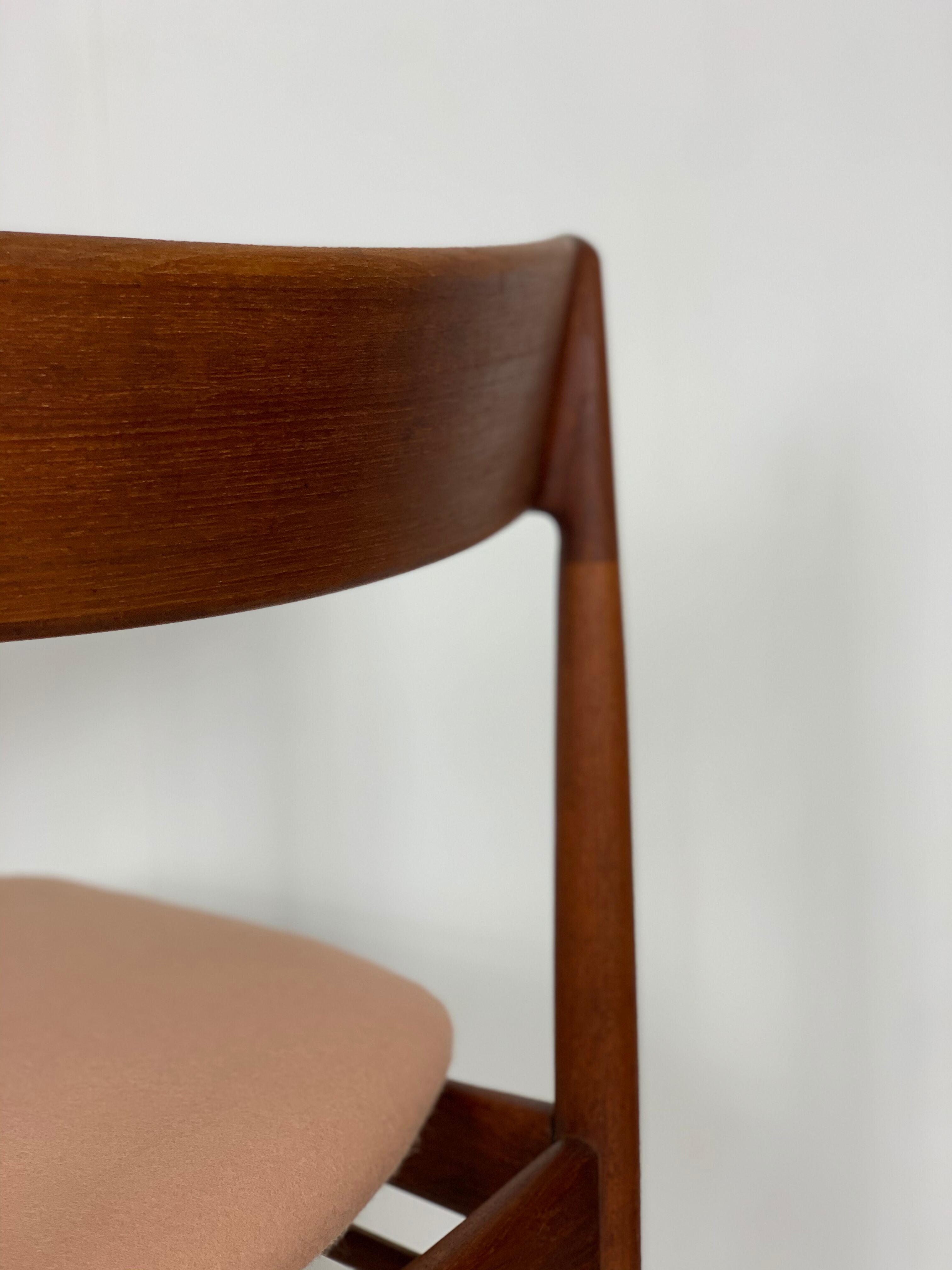 Danish teak dining chair by Henry Rosengren Hansen
