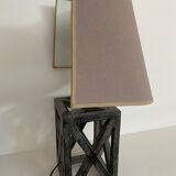 Paire de lampes en bois