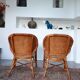 Paire de fauteuils en rotin