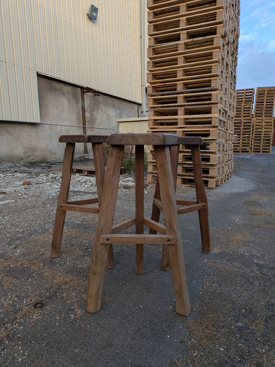 Brutalist stools 1970