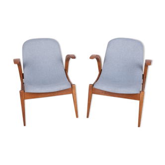 Armchairs from Uluv, 1960s, Set of 2