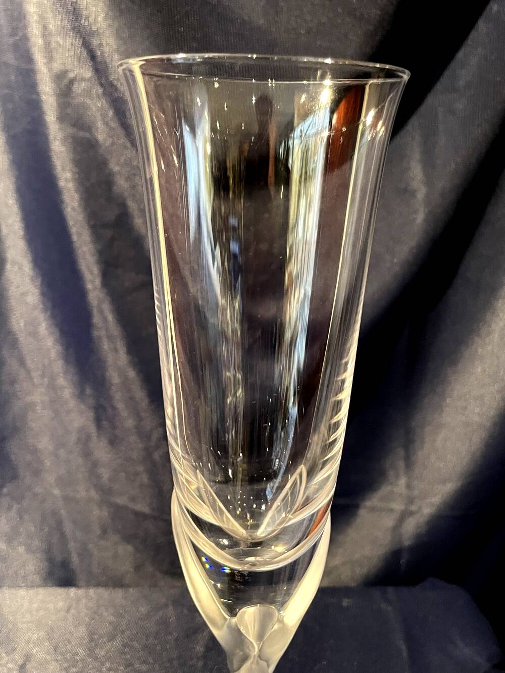 Faberge snow dove champagne flute