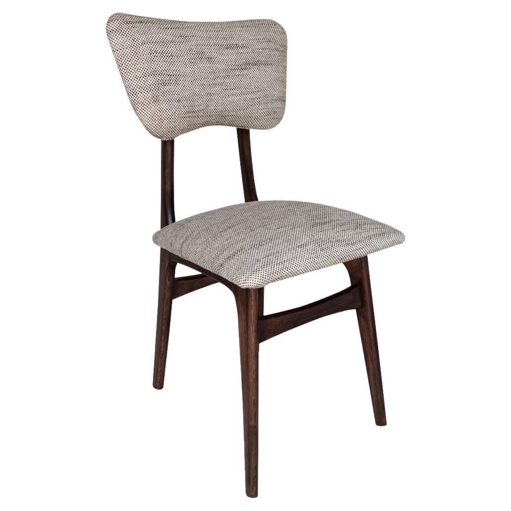 Butterfly Mid-Century dining chair in Peony cotton, Poland, 1960s