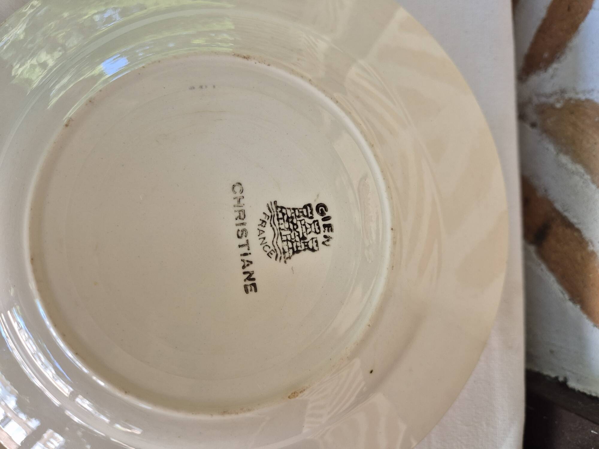 Gien Christiane dessert plates x 6